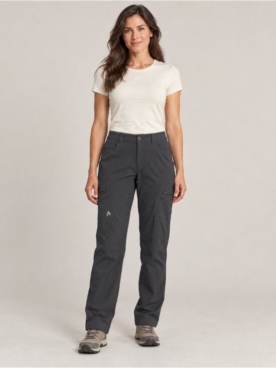 Eddie Bauer Pants - Eddie Bauer First Ascent Guide Pro Pants Womens size 8 Short Petite Gray Hiking